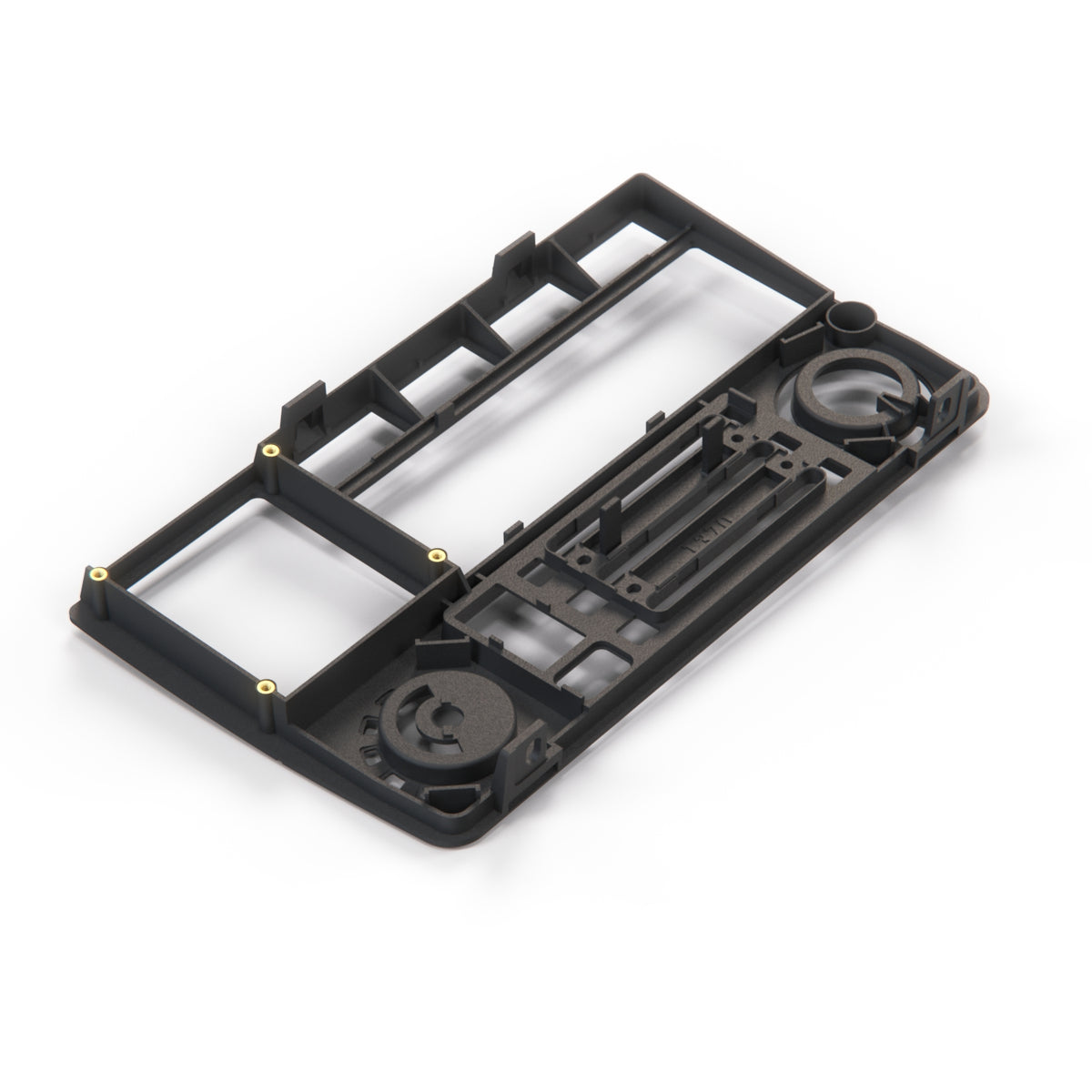 BMW E30 Dash AC Climate Control Panel Trim Bezel Black for LHD (64119061983) — view 3