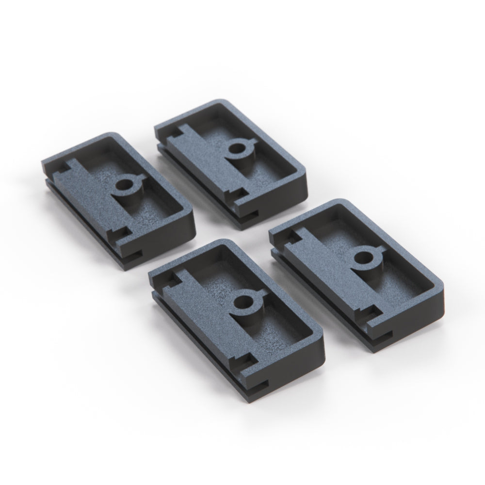 BMW E23 E24 E28 E30 Seat Thigh Support Guide Slider Set Of 4 Black 52101940490 — view 2