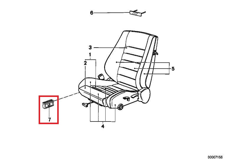 BMW E23 E24 E28 E30 Seat Thigh Support Guide Slider Set Of 4 Black 52101940490 — view 3