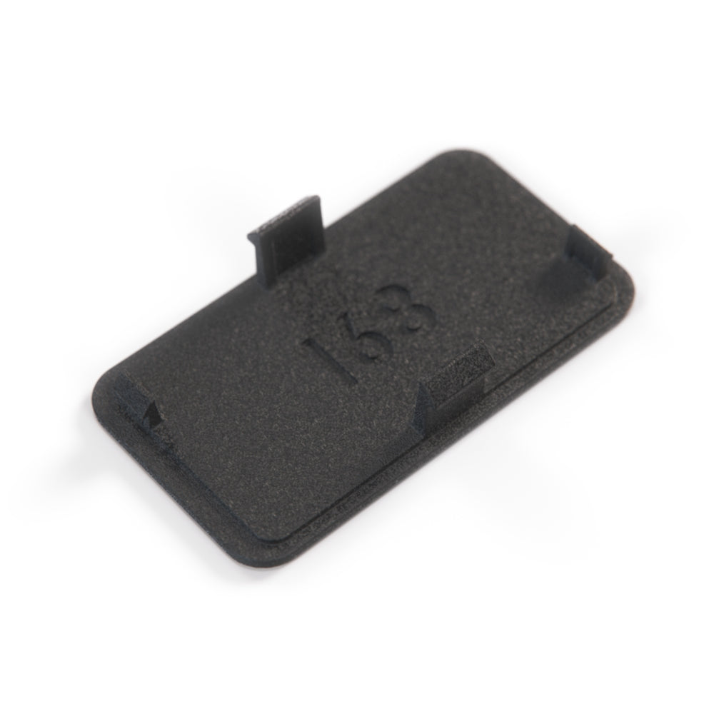 BMW E30 E28 E24 E32 Z1 HVAC Switch blank cover climate control replaces: 1368498 (64111368498) — view 2