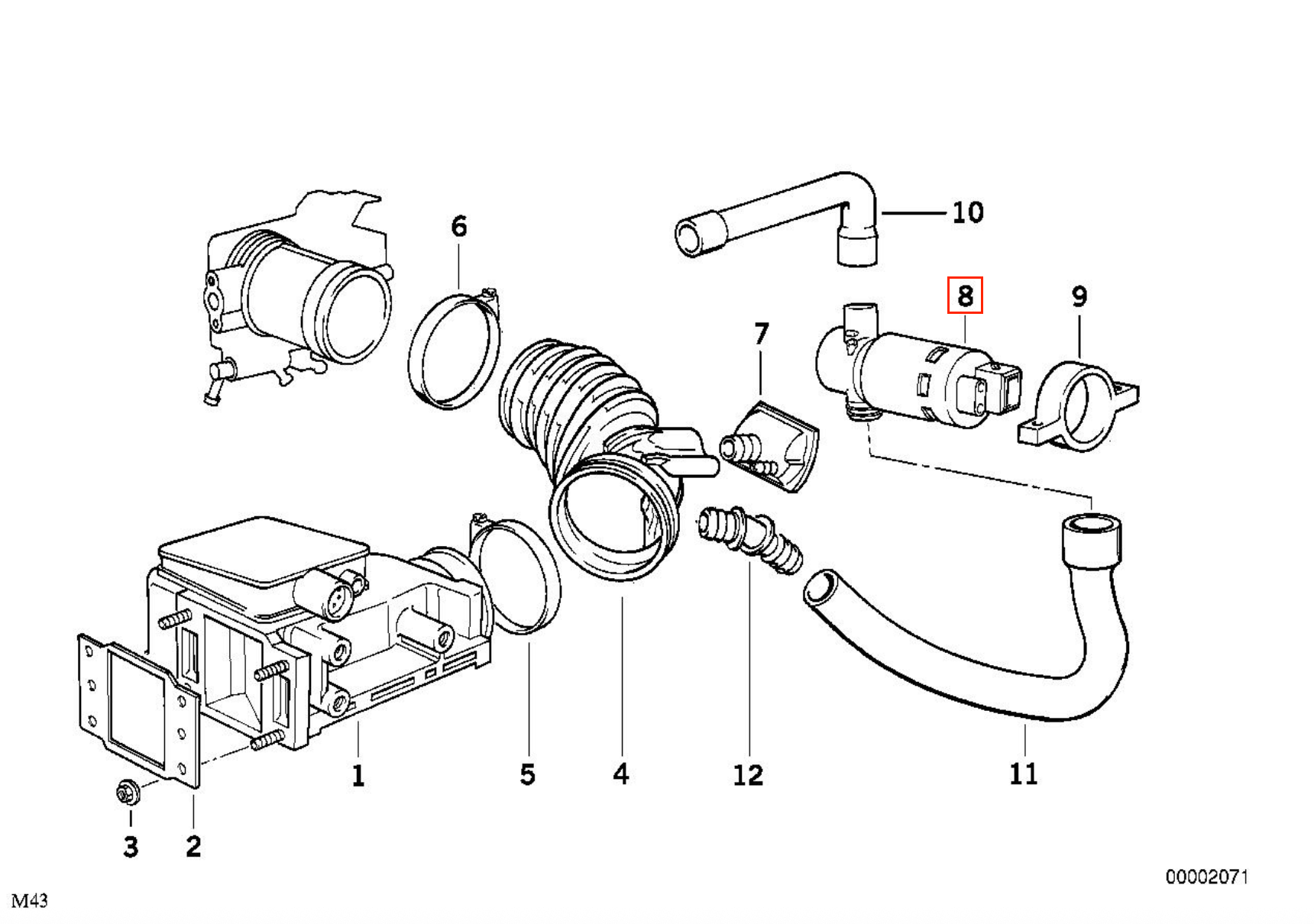 BMW E30 E36 E34 Idle Control Valve Idle Regulator (13411433627 / 0280140549) — view 7
