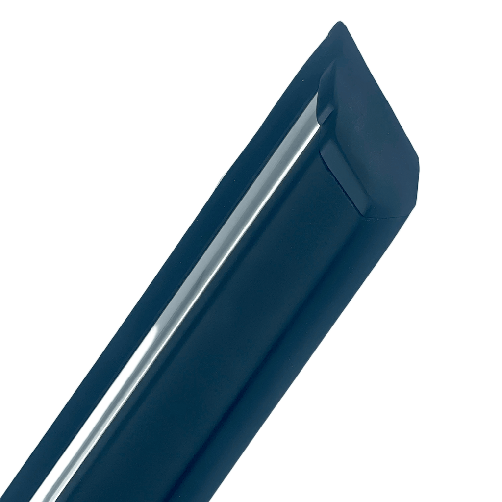 BMW E30 Front Door Trim Moulding Black with Chrome Trim Left or Right — view 5