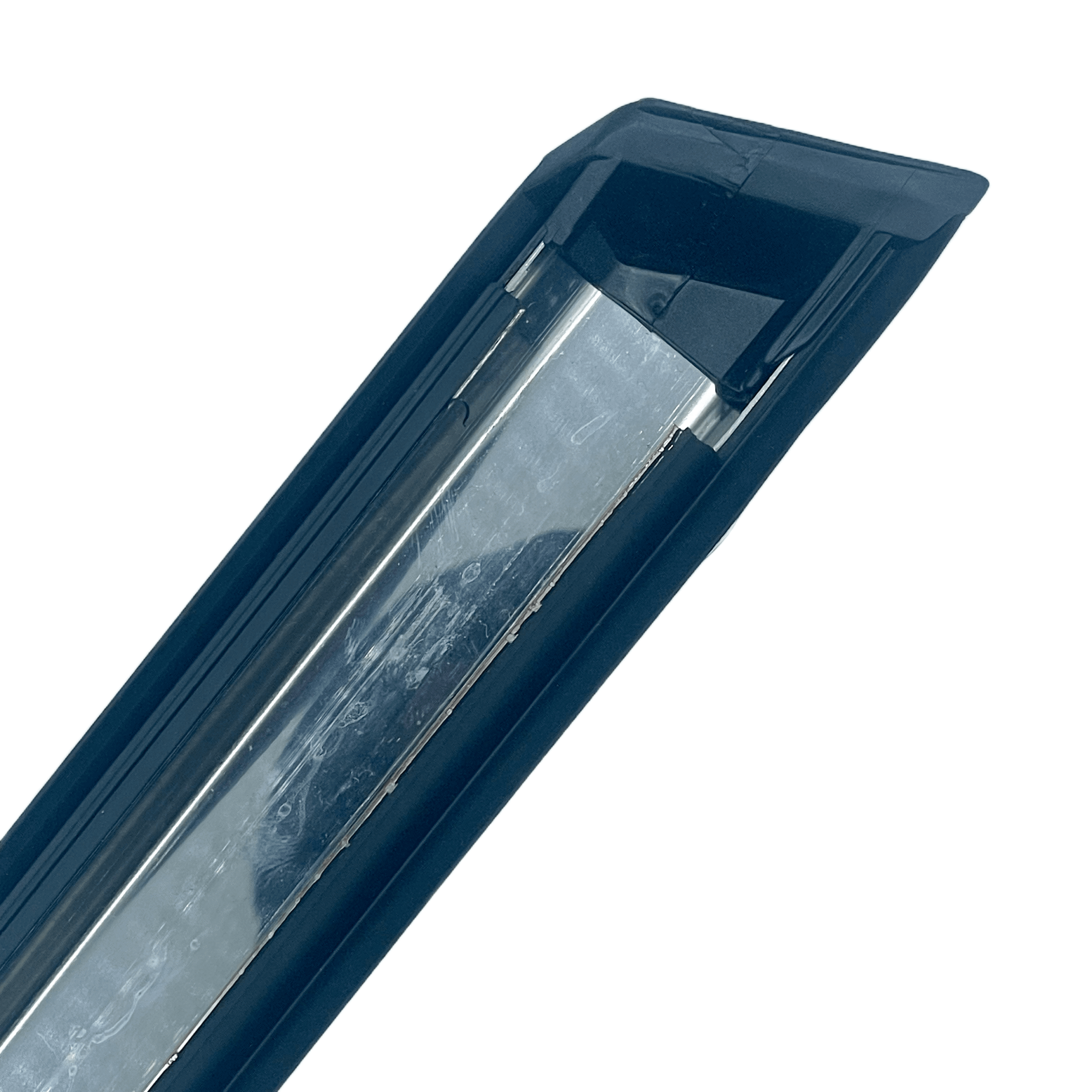 BMW E30 Front Door Trim Moulding Black with Chrome Trim Left or Right — view 4