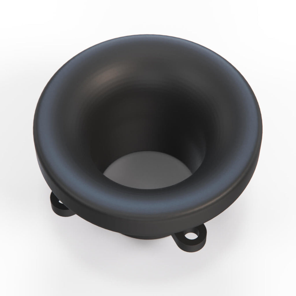 BMW E30 Headlight Air Duct Intake Velocity Stack Black (63121385817) — view 3