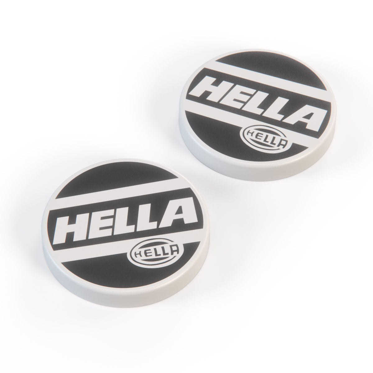 BMW E30 HELLA Headlight Covers Pair Set of 2 White and Black
