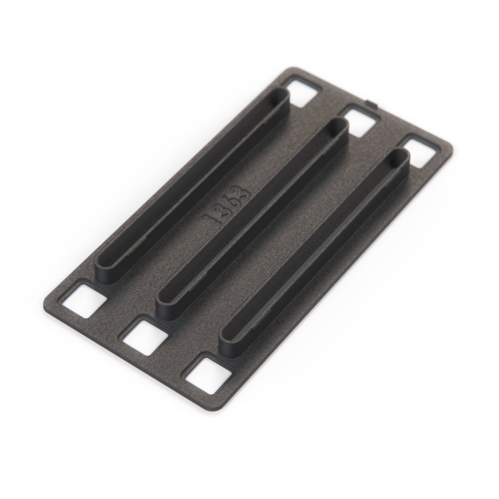 BMW E30 HVAC Heater Climate Control Slider Panel Cover Black (64117991) — view 3