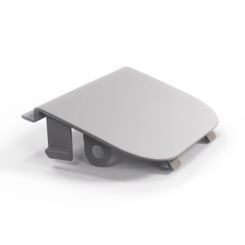 BMW E30 Rear Bumper Tow Hook Eye Cover Primed (51122239897) — view 2