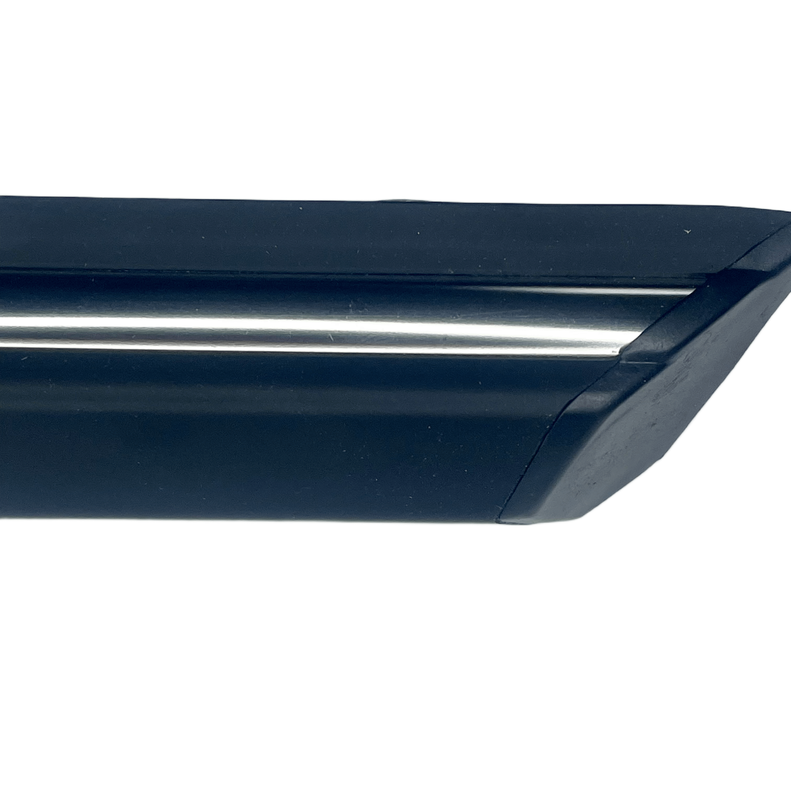 BMW E30 Rear Door Trim Moulding Left Black with Chrome Trim (51131904771) — view 4