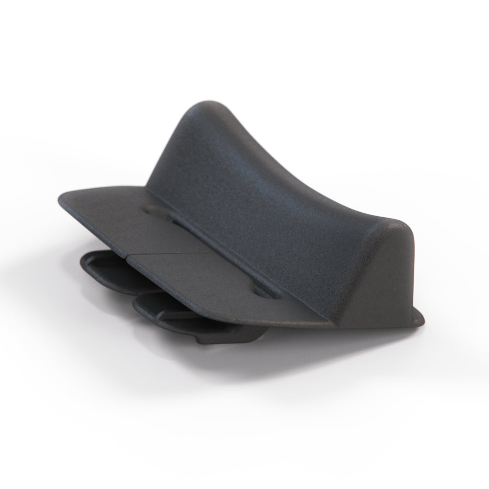 BMW E30 Rear Seatbelt Guide Trim Black (72111924947) — view 2