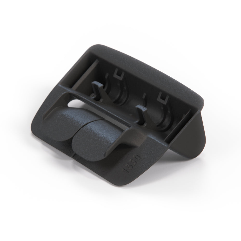 BMW E30 Rear Seatbelt Guide Trim Black (72111924947) — view 3