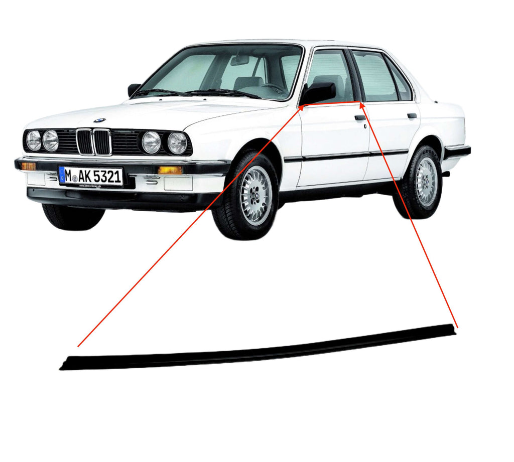 BMW E30 Sedan Door Weather Strip Outer Left or Right (51211913057 / 51211913058)