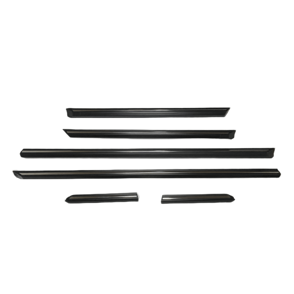 BMW E30 Trim with Chrome Insert Set of 6 (51131876130 / 51131876129) — view 2
