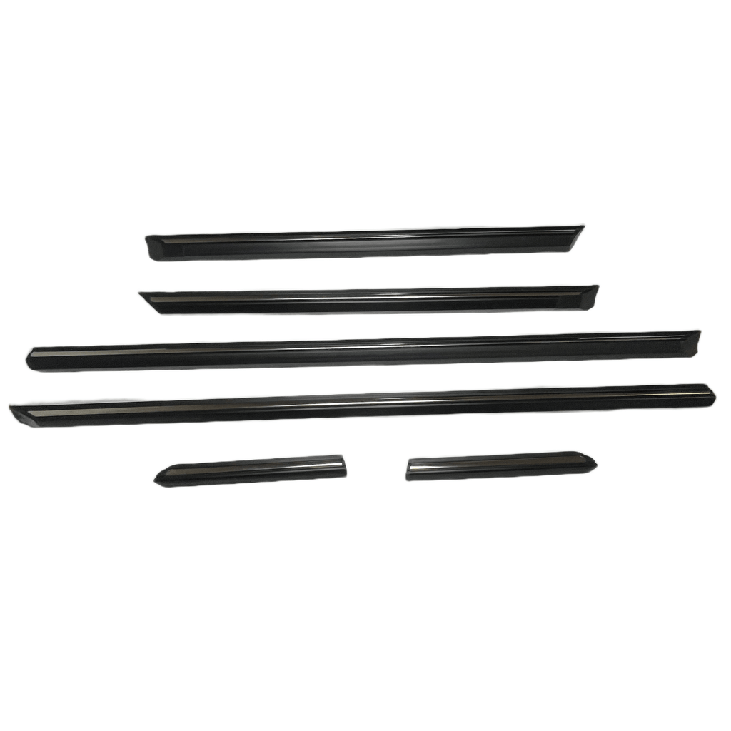 BMW E30 Trim with Chrome Insert Set of 6 (51131876130 / 51131876129) — view 3