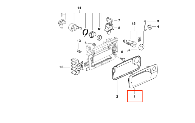 BMW E31 840CI 840I 850CI 850CSI Coupe Door Covering Left Or Right 51211970853 / 51211970854 — view 4