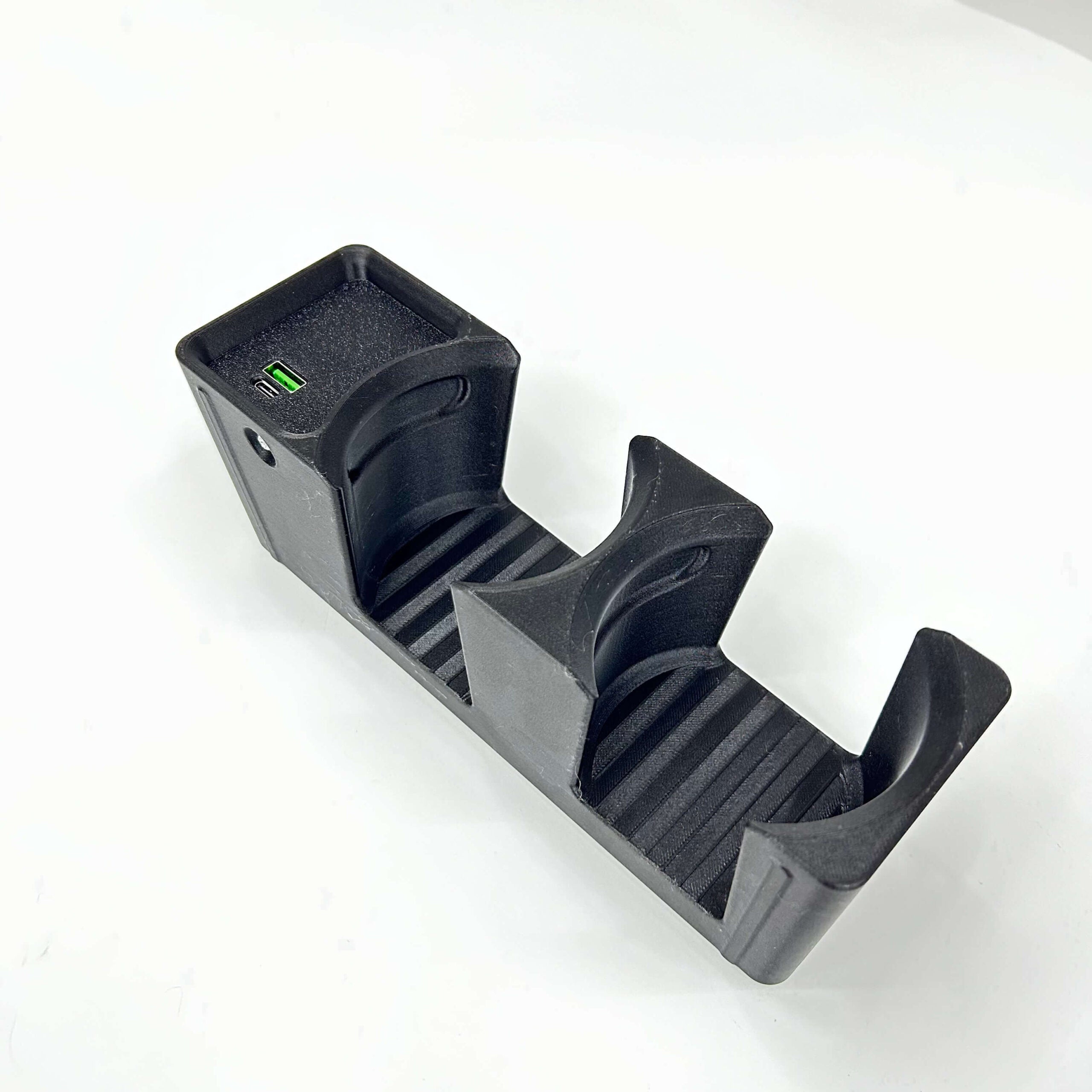 BMW E31 Custom Cup Holder with Usb Phone Charger – Replacement for Center Console Storage — view 3