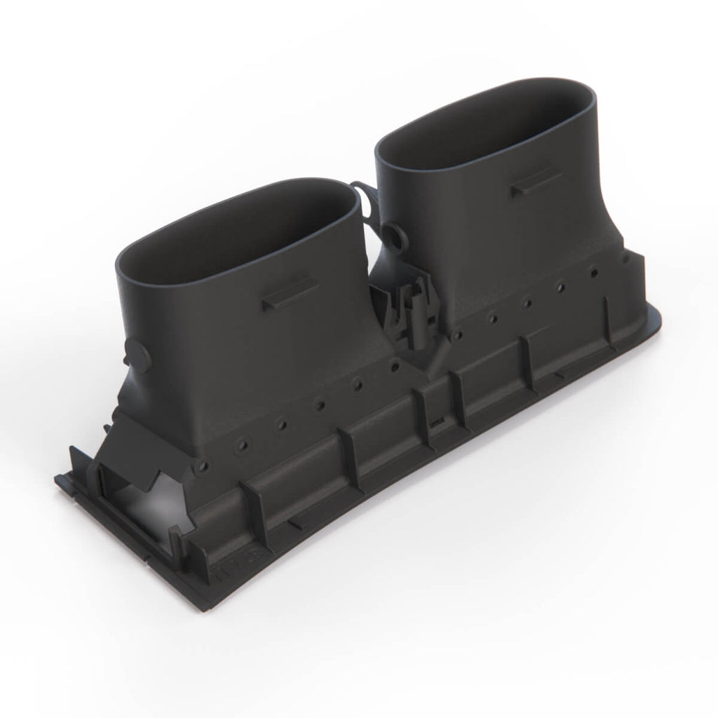 BMW E31 Dashboard Air Vent Duct Frame LHD or RHD Black (64221383084 / 64221383087) — view 3