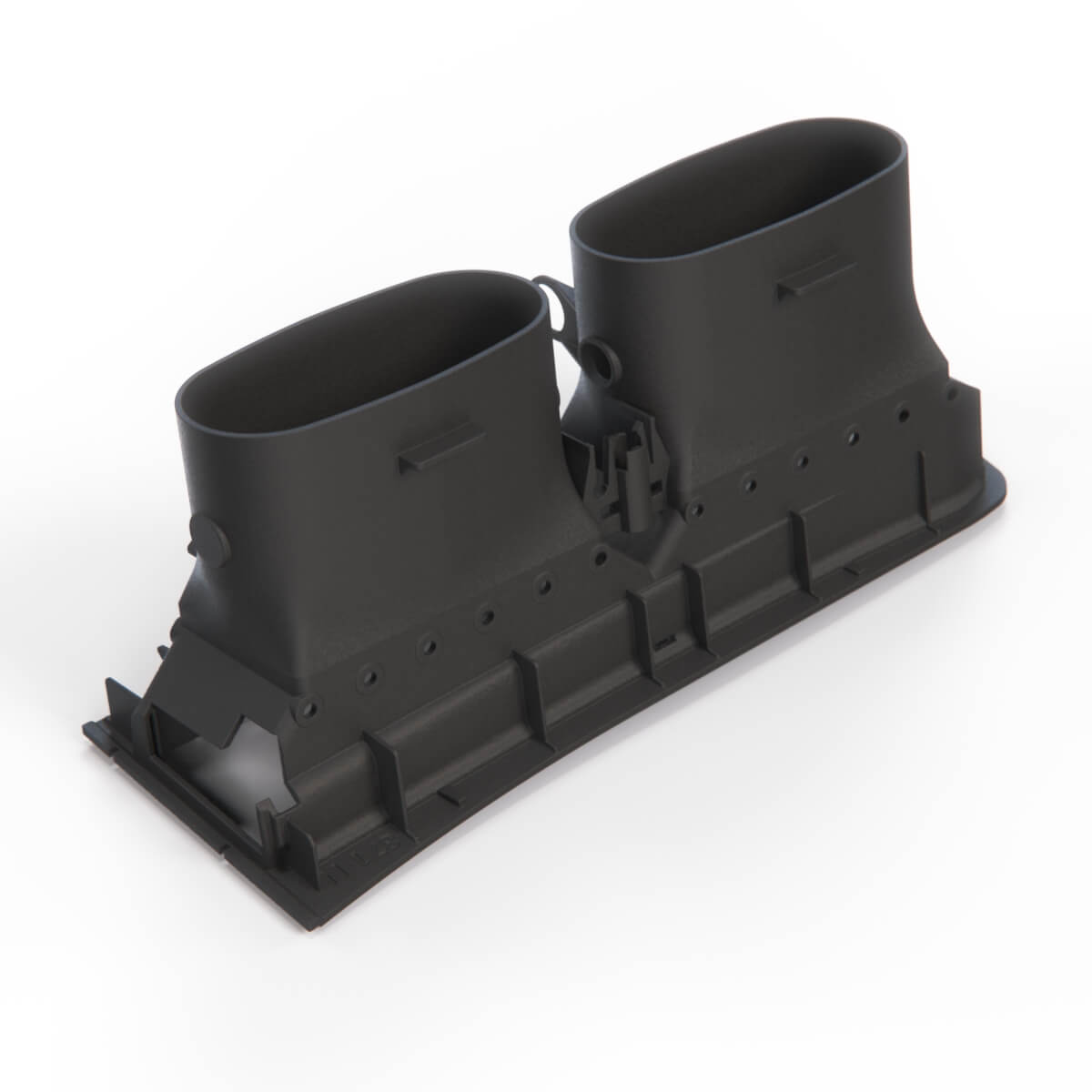 BMW E31 Dashboard Air Vent Duct Frame LHD or RHD Black (64221383084 / 64221383087) — view 3