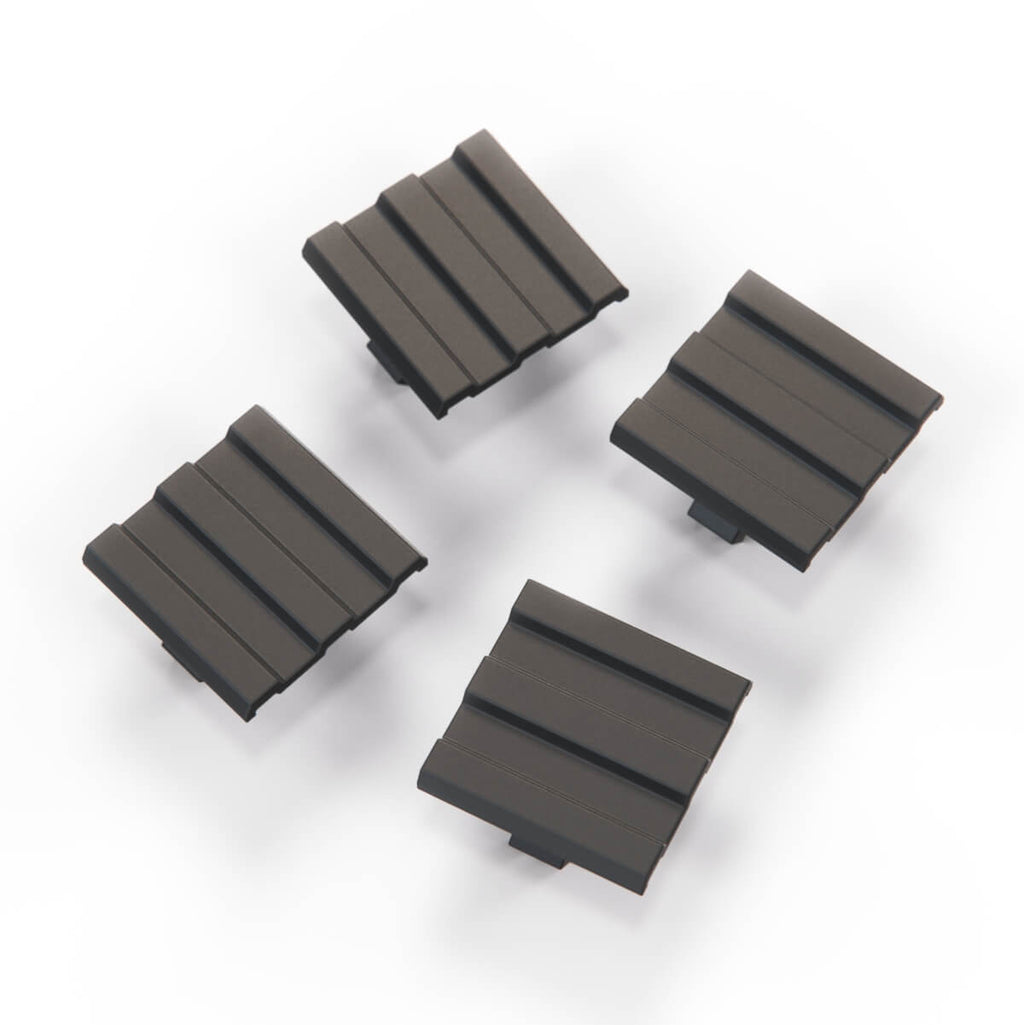 BMW E31 E32 E34 X5 Engine Valve Cover Bolt Cap Set of 4 Black (11121736007) — view 3