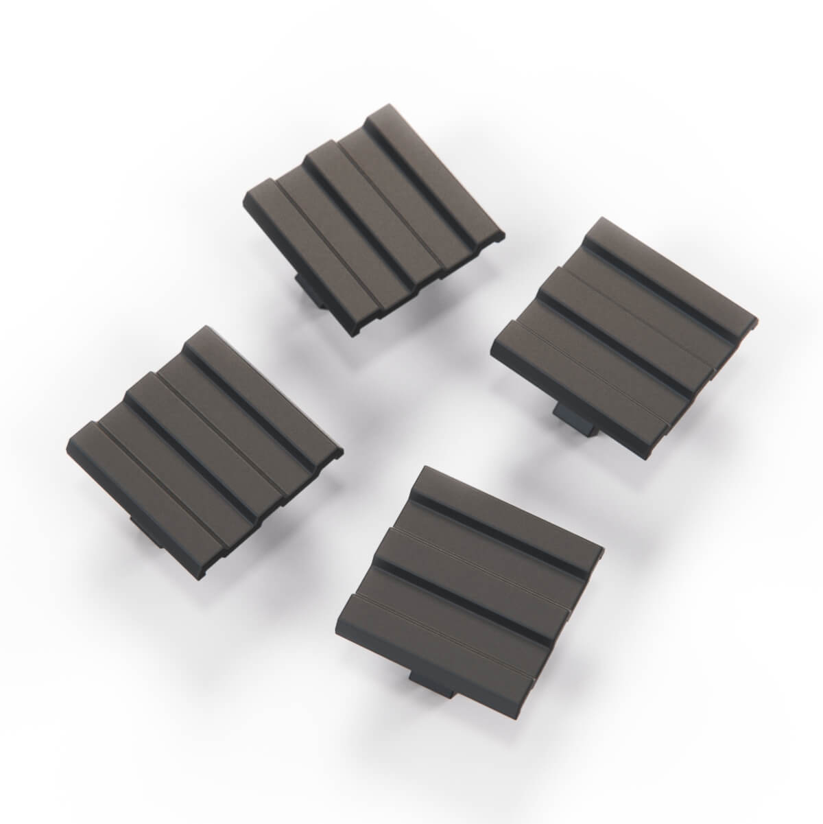 BMW E31 E32 E34 X5 Engine Valve Cover Bolt Cap Set of 4 Black (11121736007) — view 3