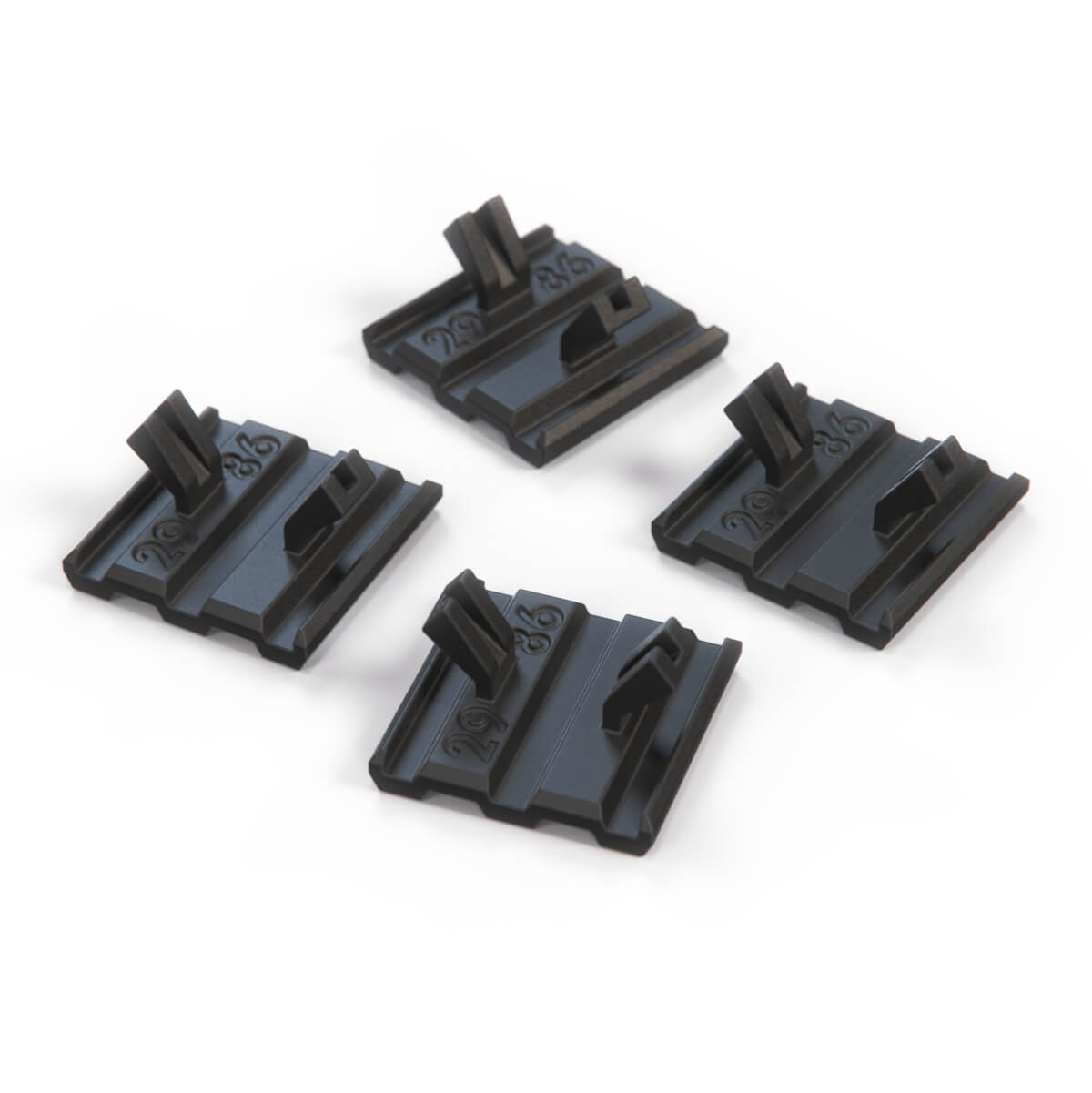 BMW E31 E32 E34 X5 Engine Valve Cover Bolt Cap Set of 4 Black (11121736007) — view 4