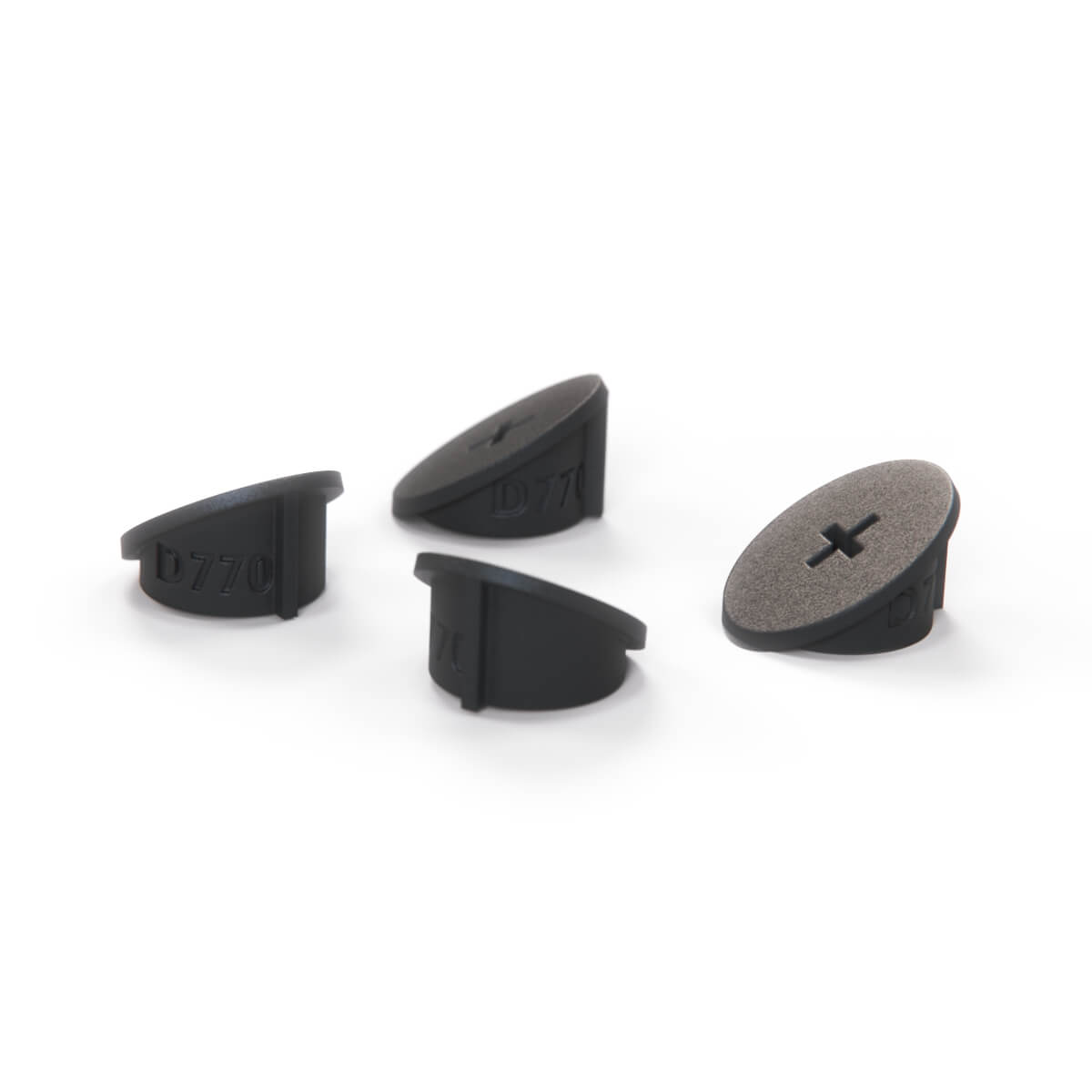 BMW E31 E38 M70 V12 Engine Cover Hardware Cap Set of 4 Black (11611715598) — view 2