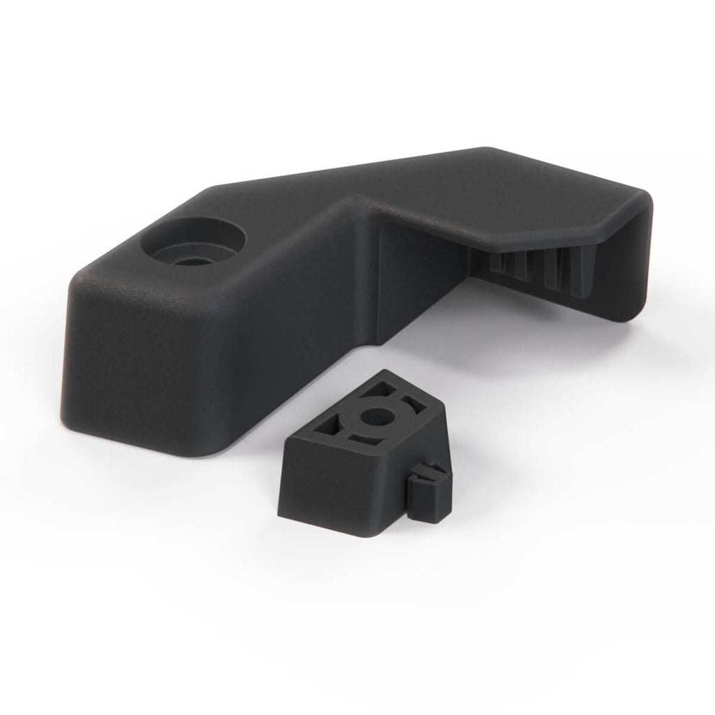 BMW E31 Radiator Brackets Black with Left or Right (17111723257 / 17111723258) — view 2