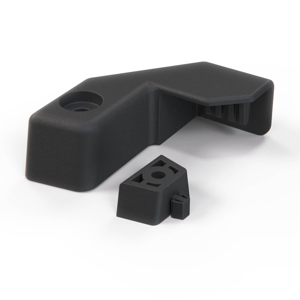 BMW E31 Radiator Brackets Black with Left or Right (17111723257 / 17111723258) — view 2