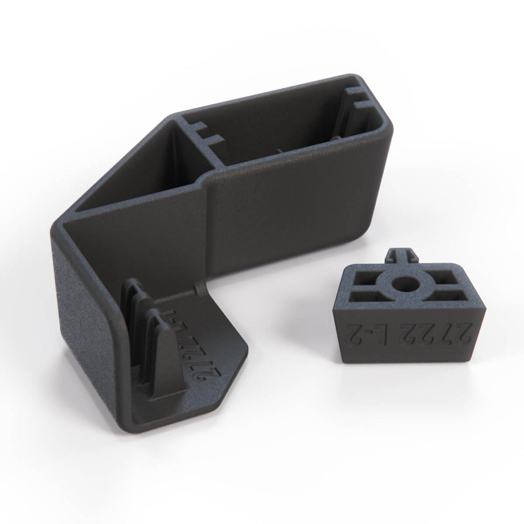 BMW E31 Radiator Brackets Black with Left or Right (17111723257 / 17111723258) — view 3