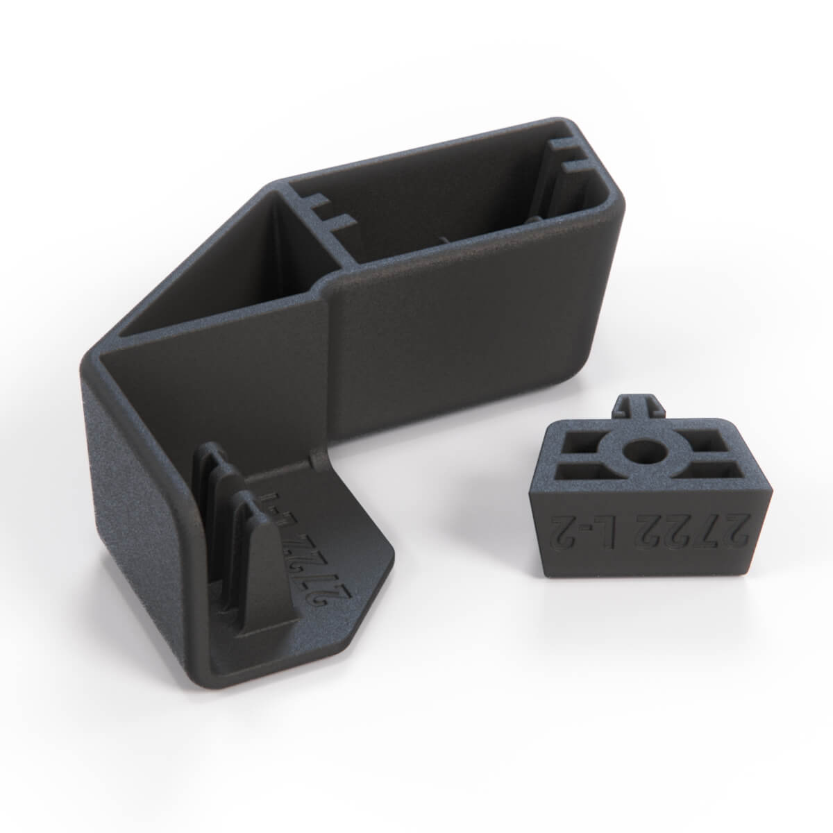 BMW E31 Radiator Brackets Black with Left or Right (17111723257 / 17111723258) — view 3