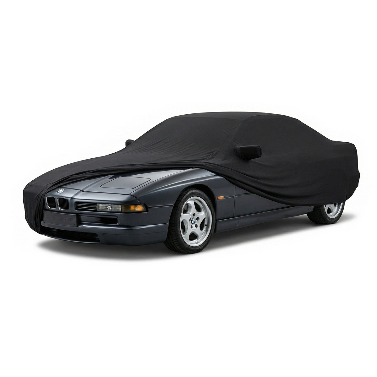 BMW E31 Ultra Soft Elastic Protective Indoor Car Cover Black — view 2