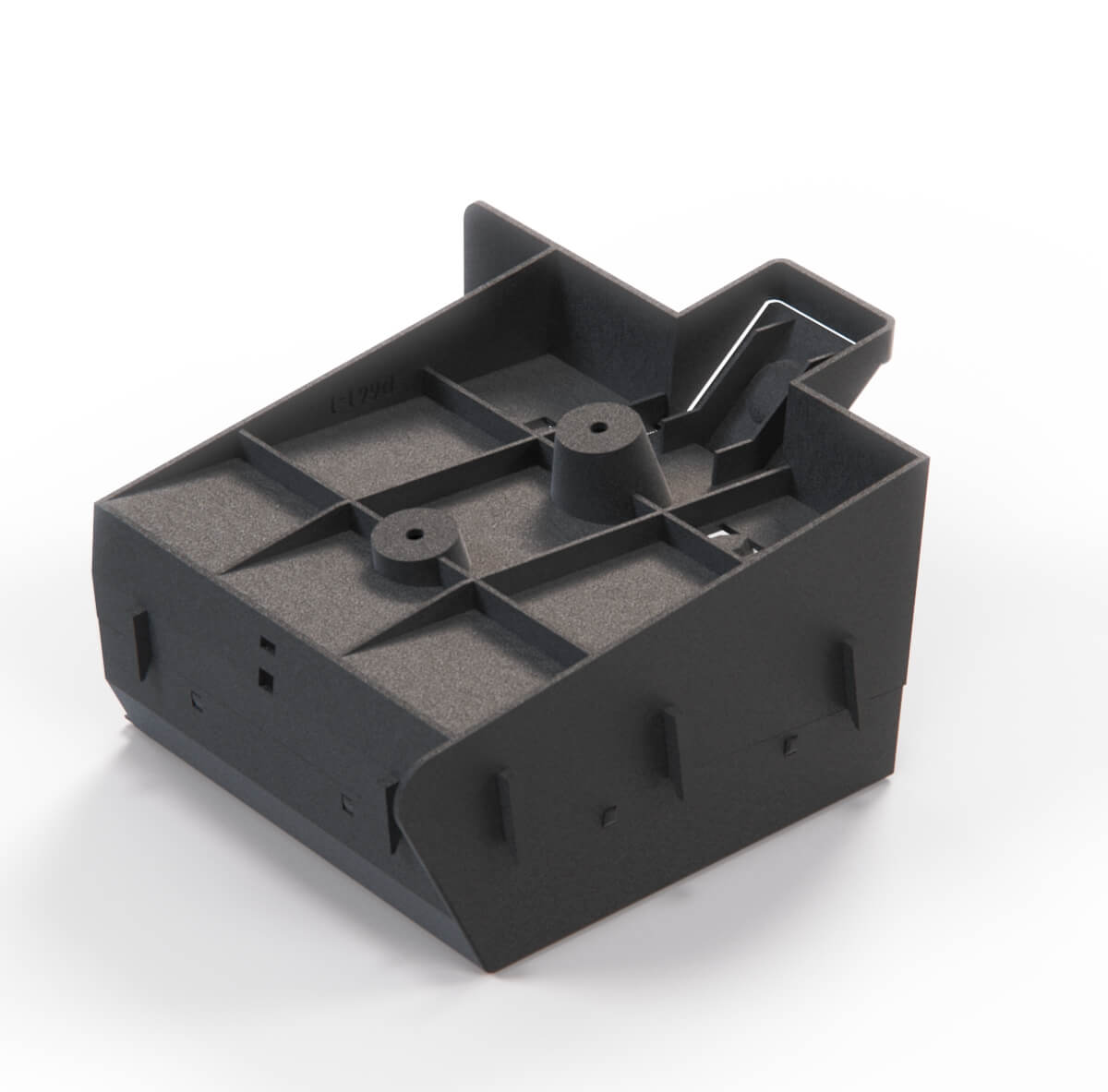 BMW E32 E34 Cd Support Glove Box Complete Kit Black (65141946134) — view 4