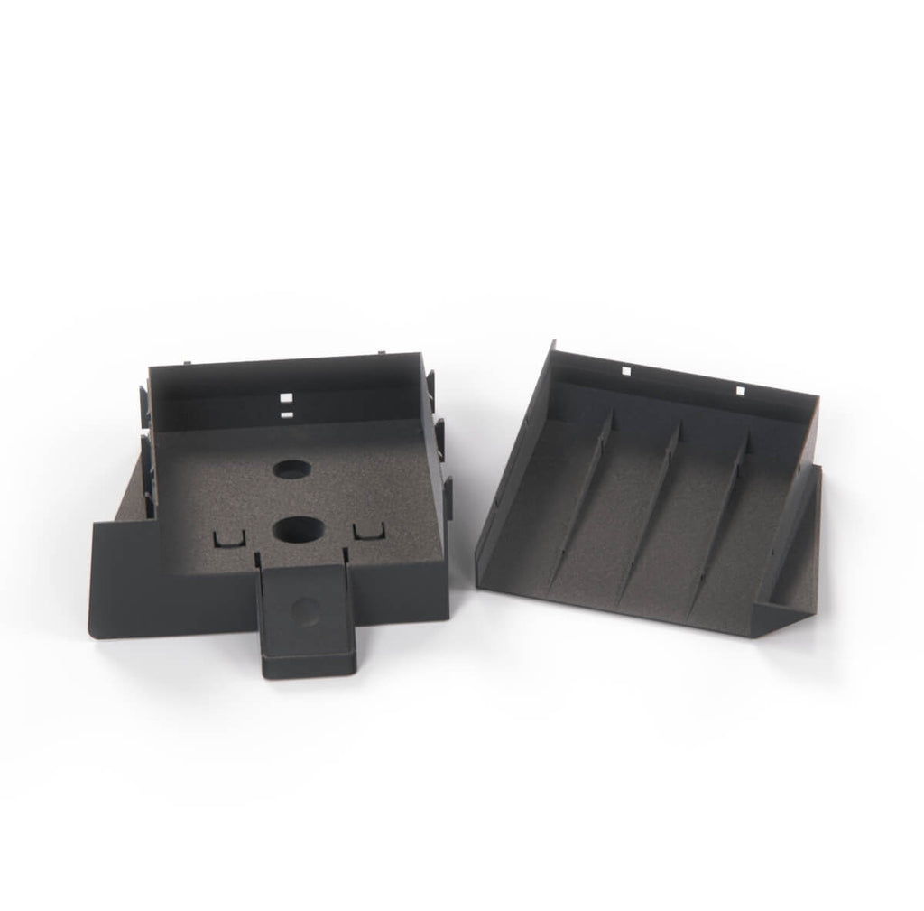 BMW E32 E34 Cd Support Glove Box Complete Kit Black (65141946134) — view 5