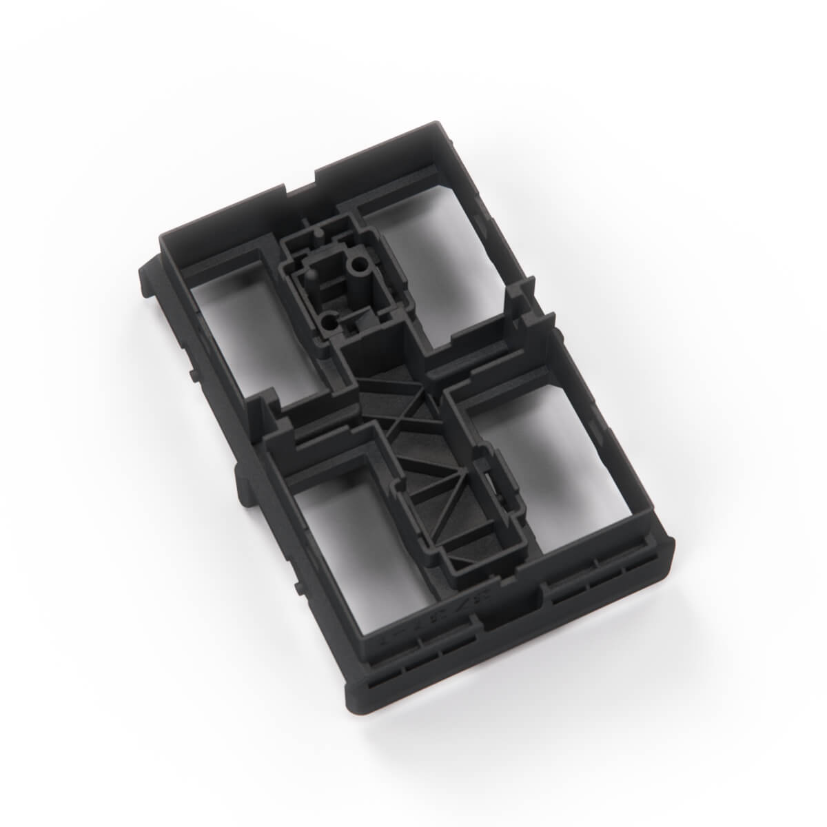 BMW E32 / E34 Centre Console Power Window Switch Housing Frame Black (61311379075) — view 3