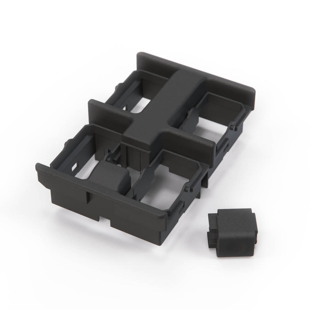 BMW E32 / E34 Centre Console Power Window Switch Housing Frame Black (61311379075) — view 4