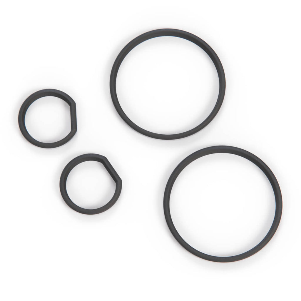 BMW E32 E34 Cluster Dashboard Dial Gauge Rings Set Black or Primed — view 2