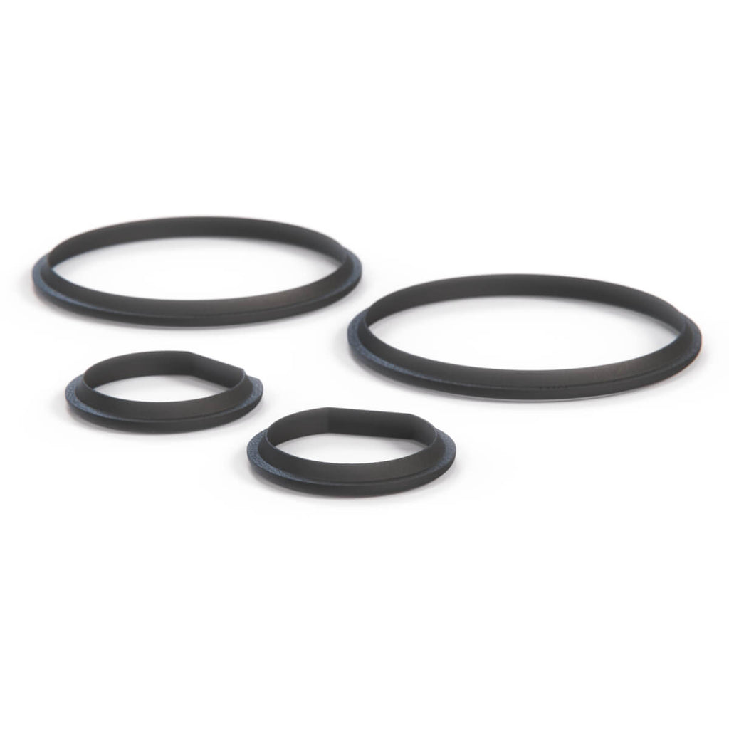BMW E32 E34 Cluster Dashboard Dial Gauge Rings Set Black or Primed — view 3