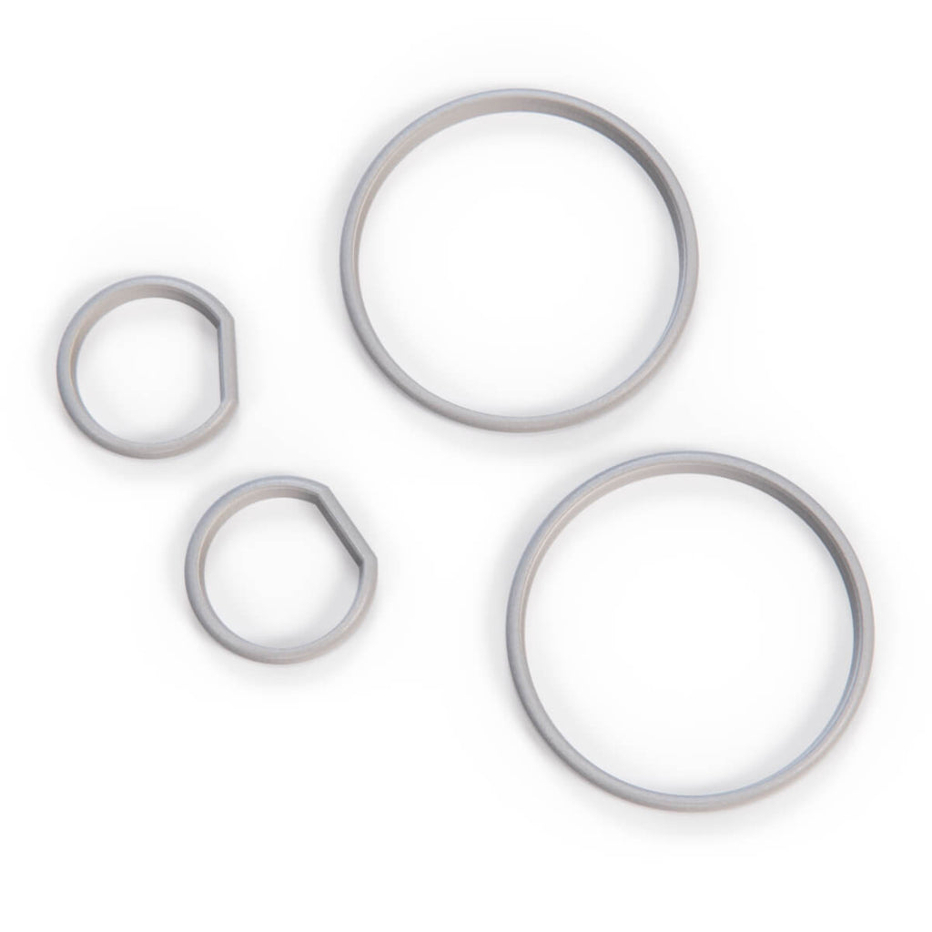 BMW E32 E34 Cluster Dashboard Dial Gauge Rings Set Black or Primed — view 5