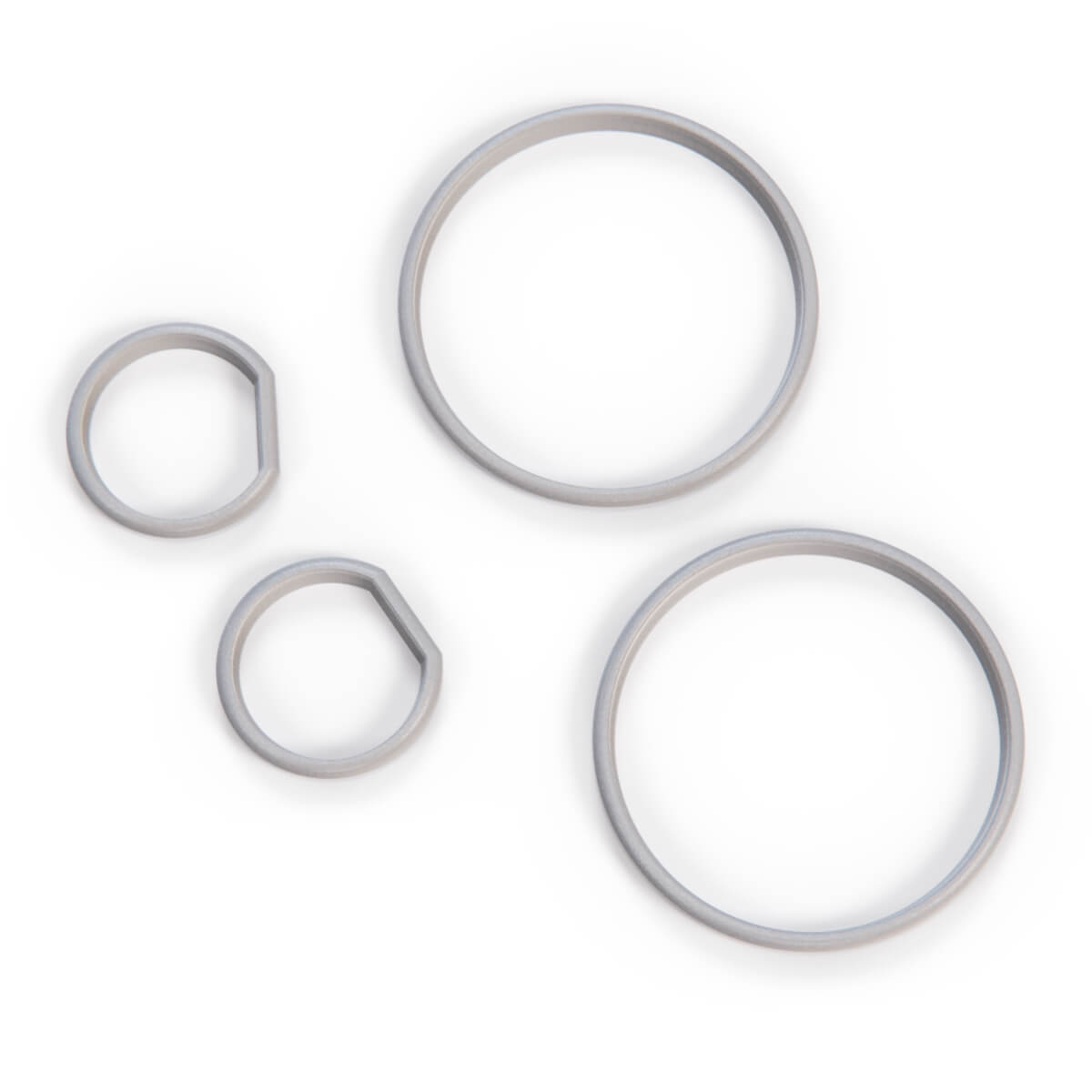 BMW E32 E34 Cluster Dashboard Dial Gauge Rings Set Black or Primed — view 5