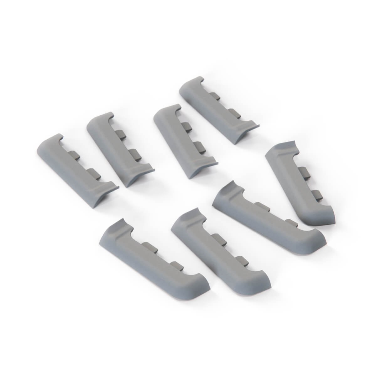 BMW E32 / E34 Door Sill Trim Rubber End Caps Repair Kit Grey / Black