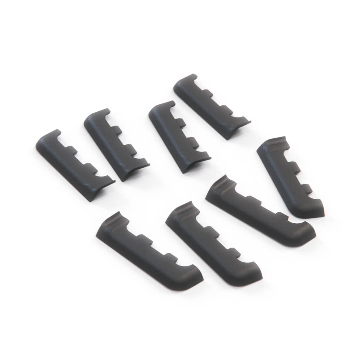 BMW E32 / E34 Door Sill Trim Rubber End Caps Repair Kit Grey / Black — view 4
