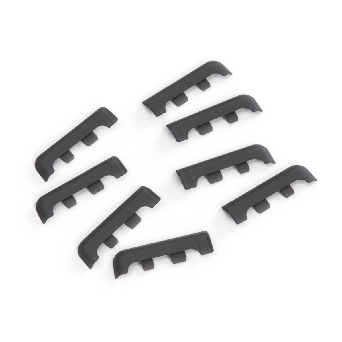 BMW E32 / E34 Door Sill Trim Rubber End Caps Repair Kit Grey / Black — view 5