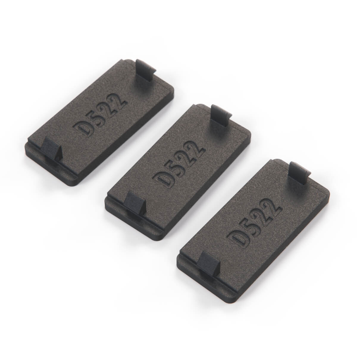 BMW E32 E34 E36 Blank Switch Cover Button Cap Set of 3 Black (51161963979 / 51168193880) — view 4