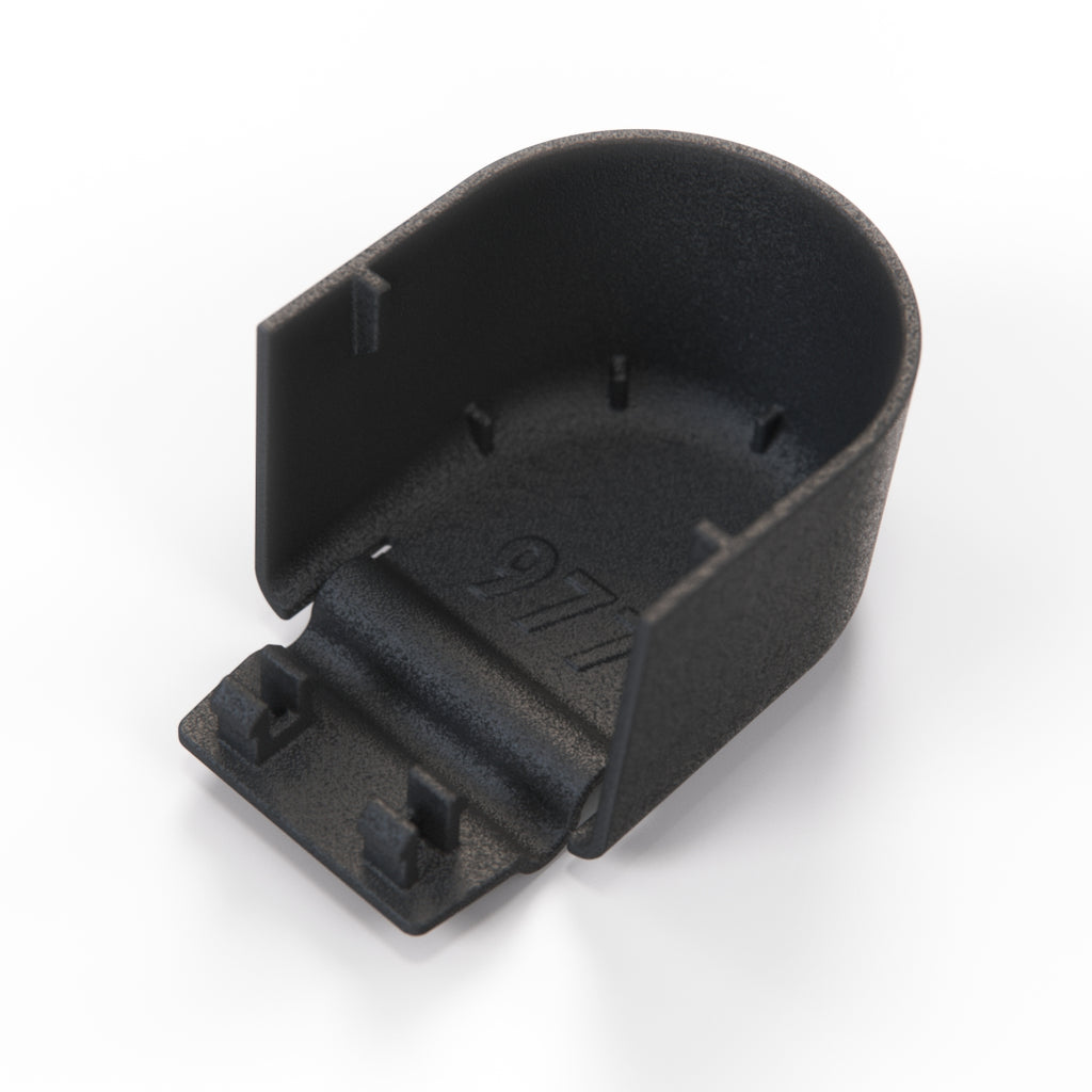 BMW E32 E34 Rear Wiper Arm Covering Cap Black (61611379514) — view 3