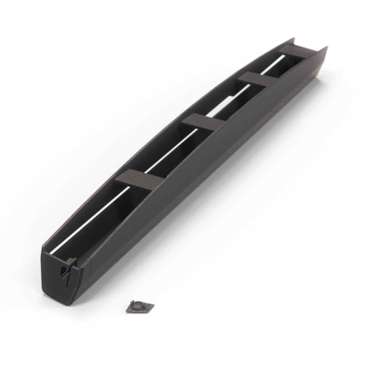 BMW E32 Side Small Window Sun Shade Housing Body Left or Right Black (51161964323 / 51161964324) — view 4