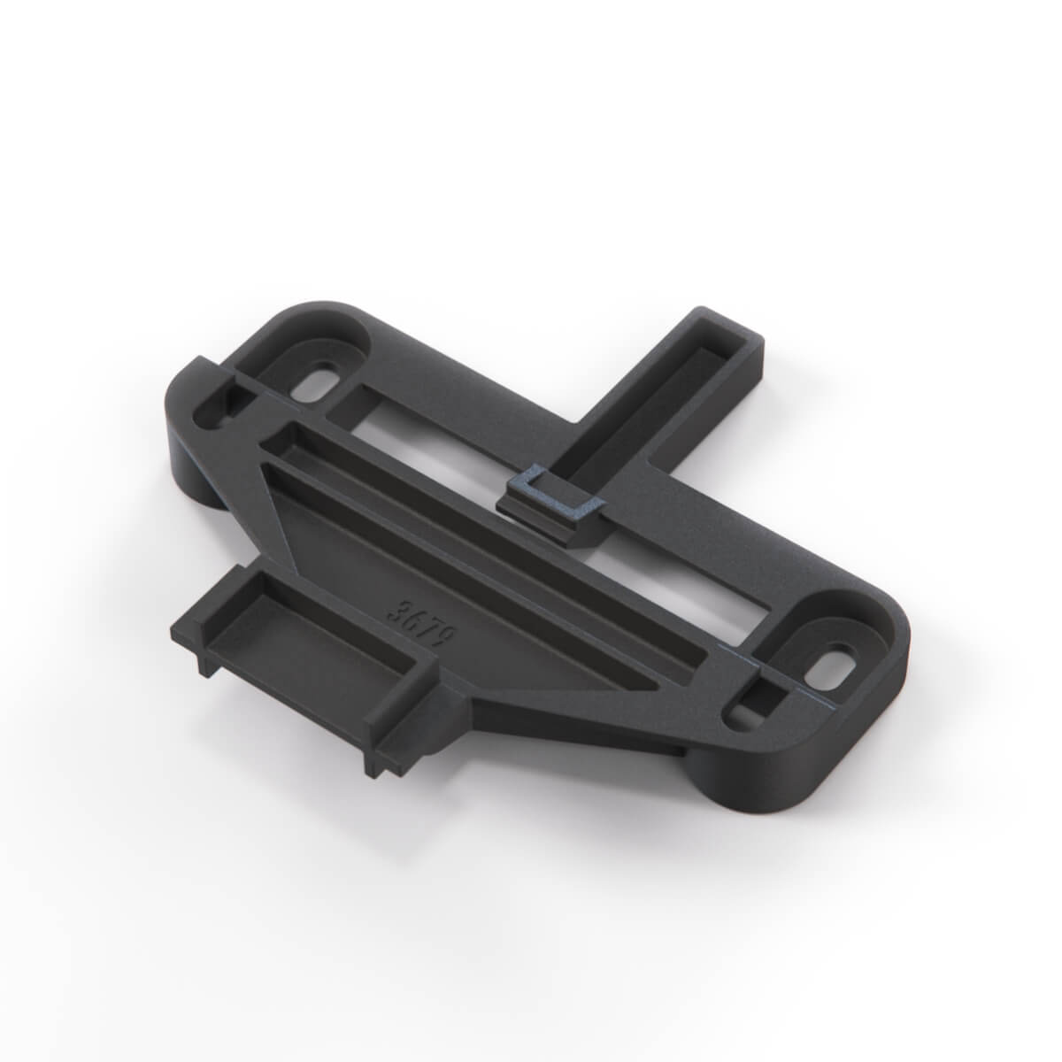 BMW E32 V12 M70 Engine Air Box Mount Bracket Black (13711289892) — view 2