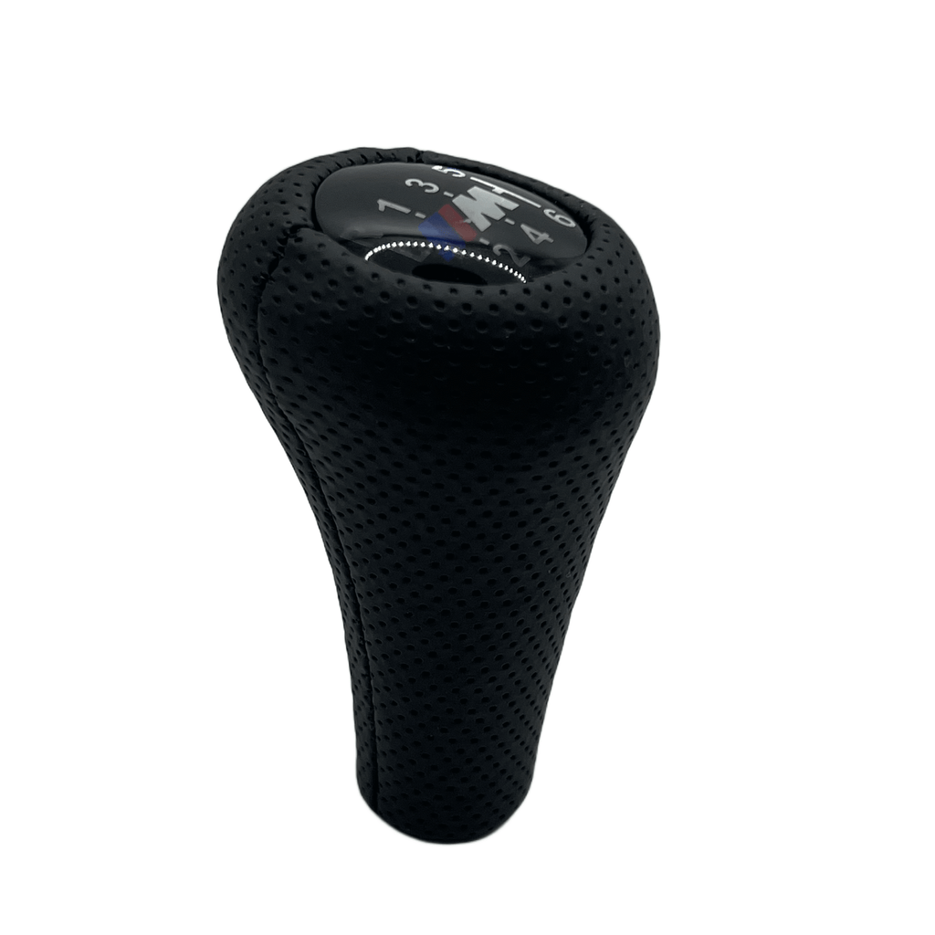 BMW E34 E36 E38 Z4 Leather Shift Knob Black or Spotted (25117896886) — view 3