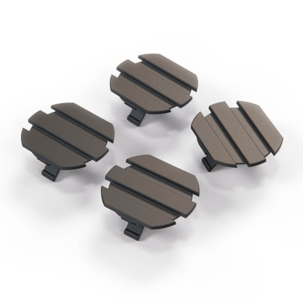 BMW E34 E36 E38 Valve Cover Trim Caps Set of 4 Black (11121726089) — view 2