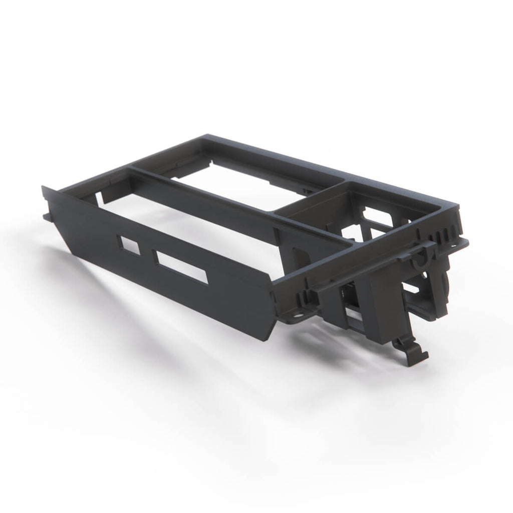 BMW E34 Frame Radio Clock Climatcontrol Bracket Black (62131384141) — view 3