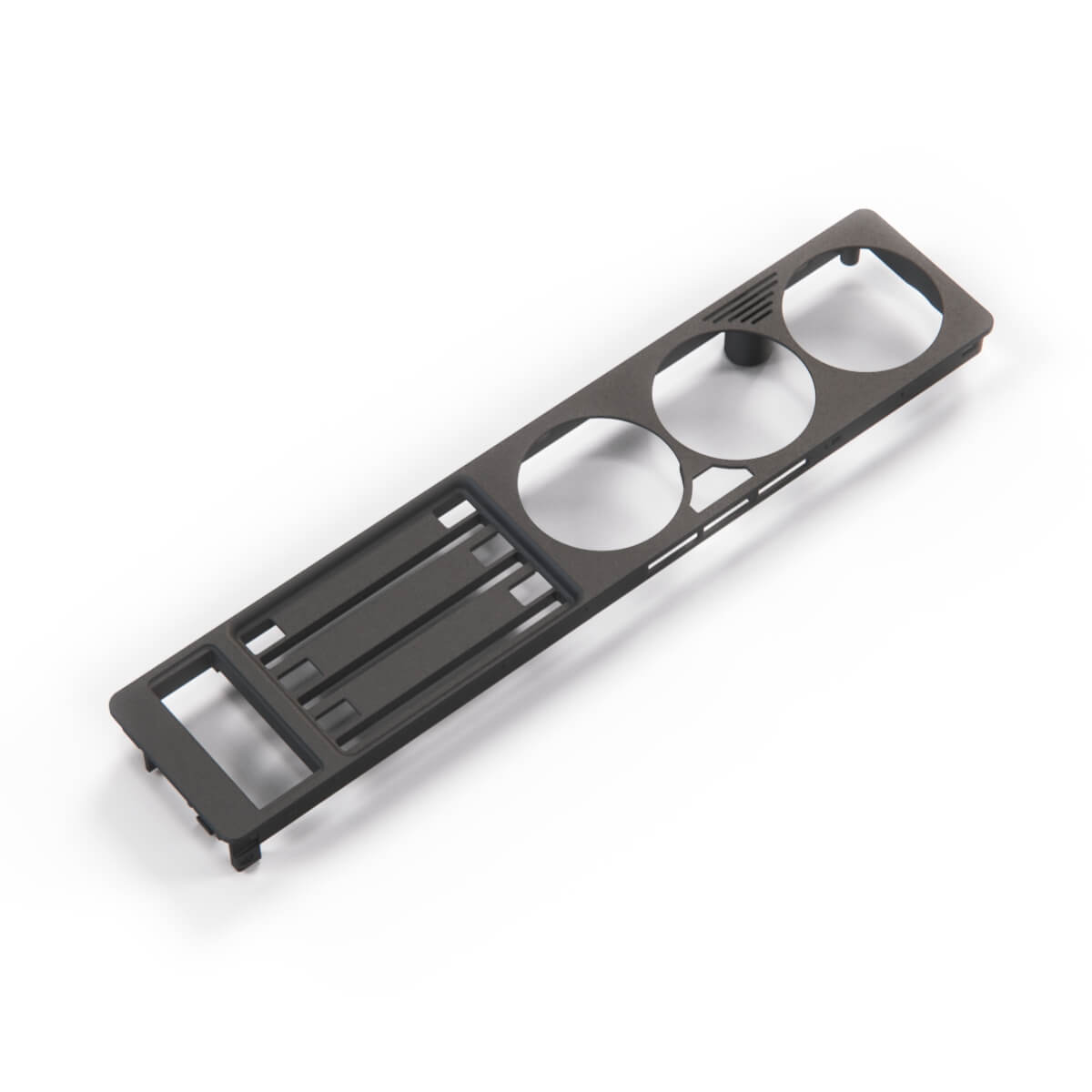 BMW E34 Front Climate Heater Control Panel Unit Black (64111384294 / 64118390067) — view 2
