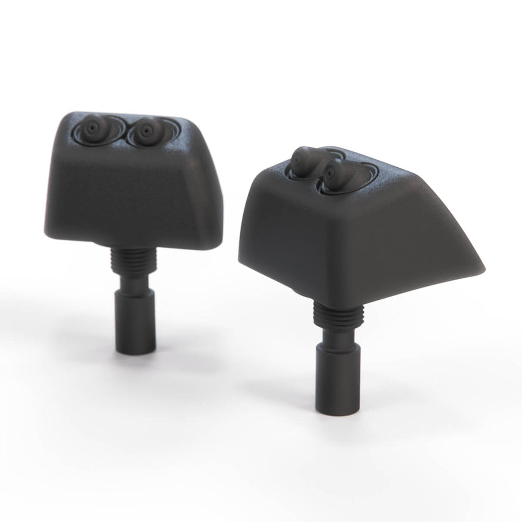 BMW E34 Headlight Washer Nozzle Set of 2 Black (61671384961 / 61671384962) — view 5